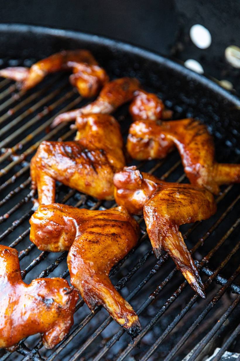 Gas grilled chicken